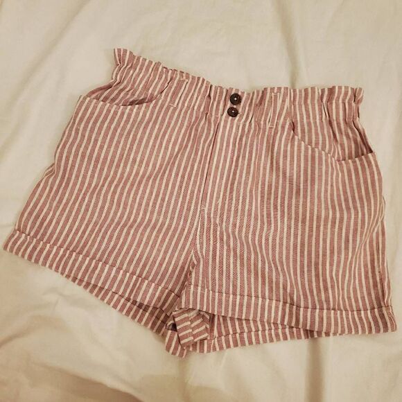 NWT S.O. Pink and white stripe shorts XL - Picture 2 of 9